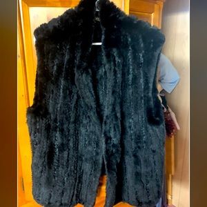Mitchies real fur vest